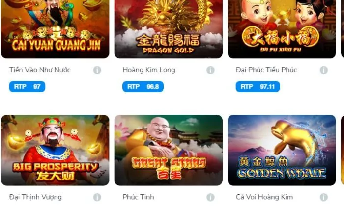 Phúc Tinh BK8 Nhấn chọn biểu tượng game Phúc Tinh BK8